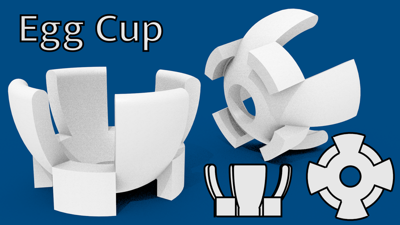 Egg Cup 3D Design