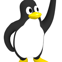 Linux Tux High Five - Desk Model - Thumbnail 2