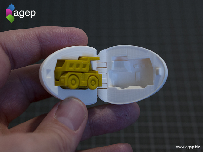 Surprise Egg #1 - Tiny Haul Truck 3D Print 140691