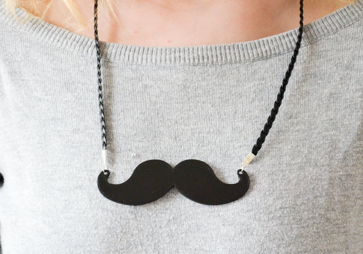 3D Printed Moustache necklace by LordTailor | Pinshape