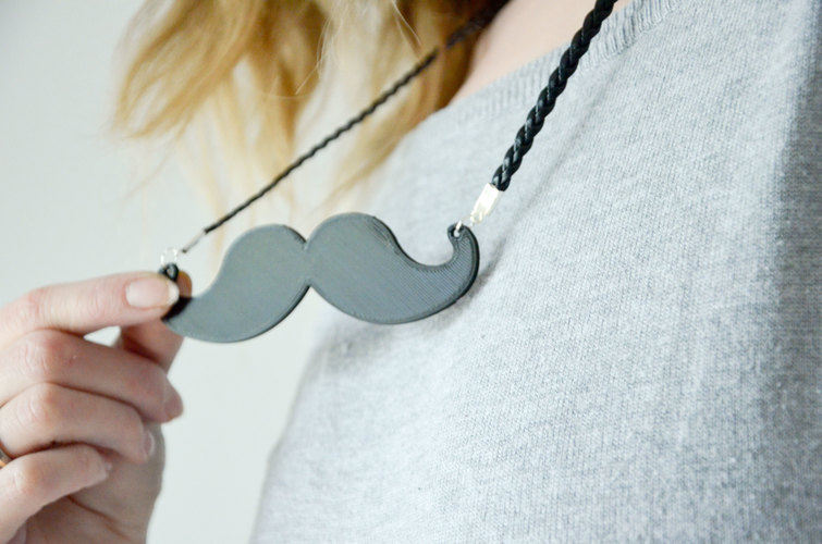 Moustache necklace 3D Print 140734