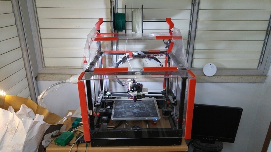 Rigidbot enclosure 3mm Perspex Acrylic Sheets 3D Print 140839