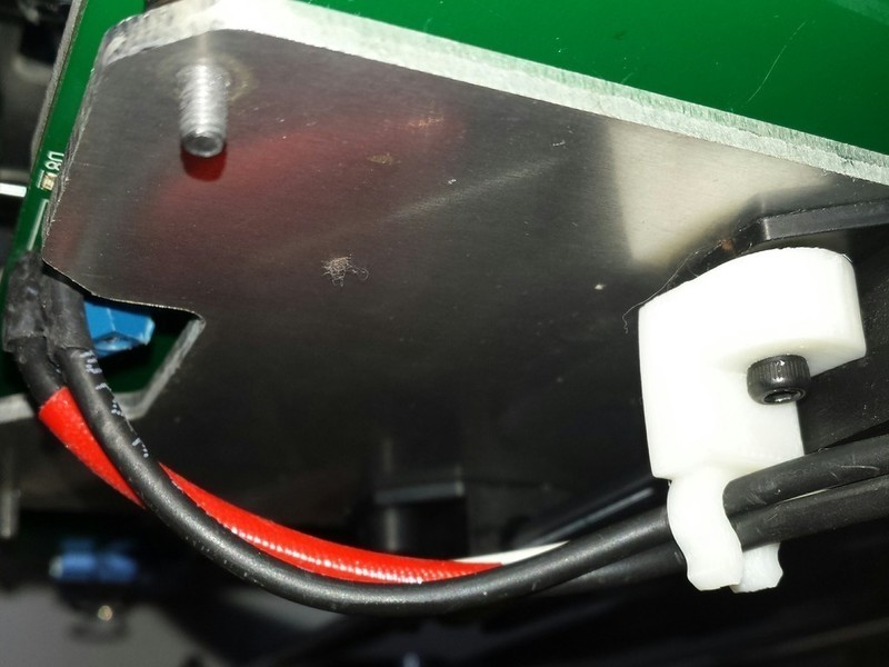 Rigidbot heated bed cable holder
