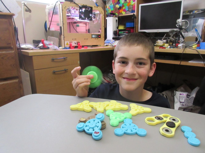 Fully 3D printed fidget spinner