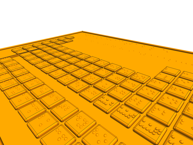 Braille Periodic Table 3D Print 140902