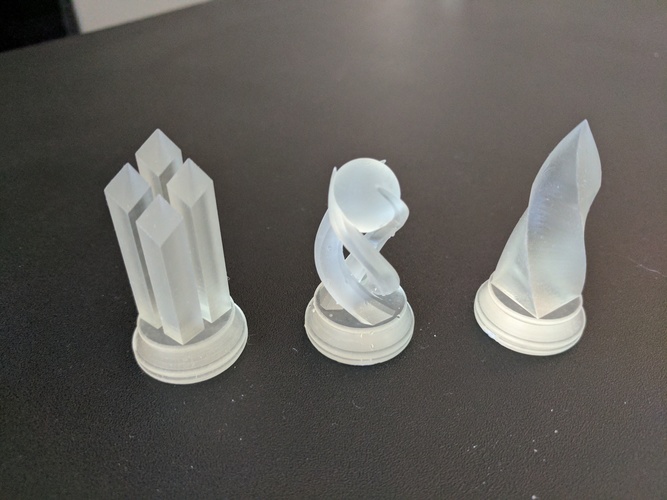 Crystal Chess Set - SLA 3D Printing 3D Print 140923