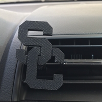 USC Tommy Trojans Interlock SC Auto AC Diffuser (multiple) - Thumbnail 2