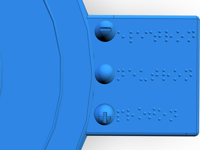Braille Atom Model 3D Print 140931
