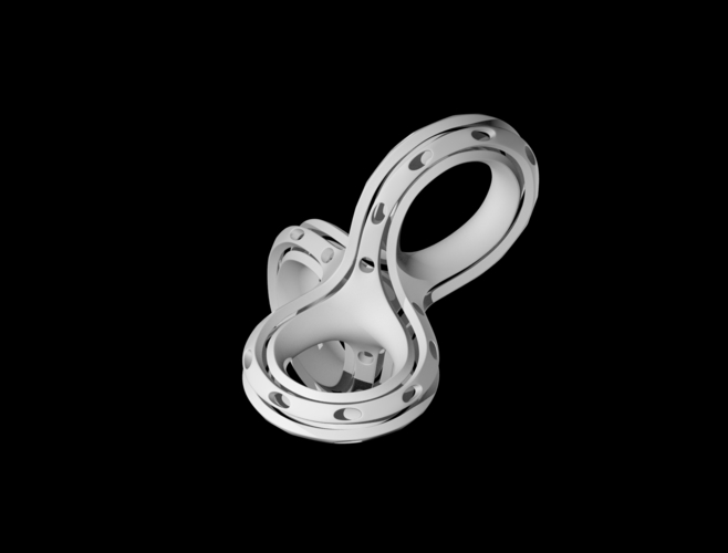 Ring Pendant  3D Print 140949