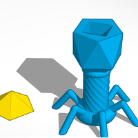 Biology model of a Bacteriophage - Thumbnail 1