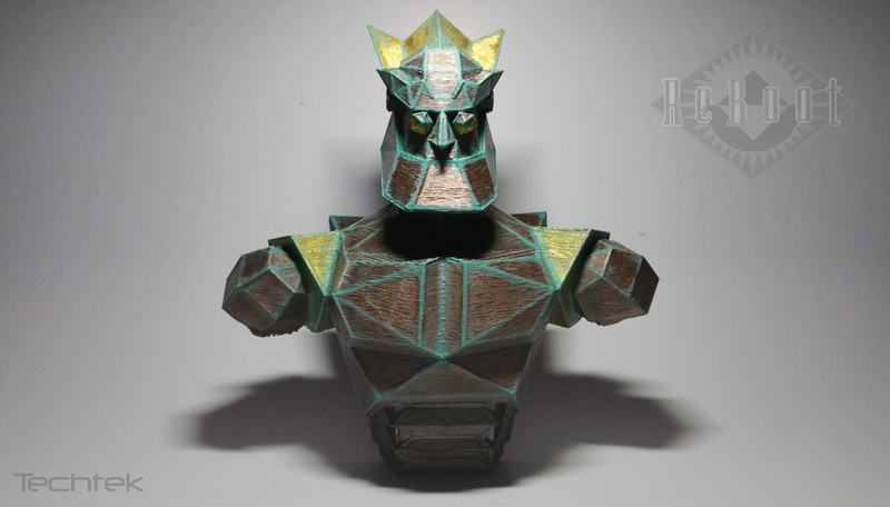 Megabyte Bust - Reboot (Low-Poly)