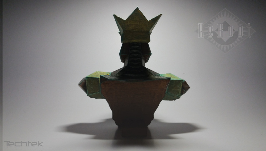 Megabyte Bust - Reboot (Low-Poly) 3D Print 141010