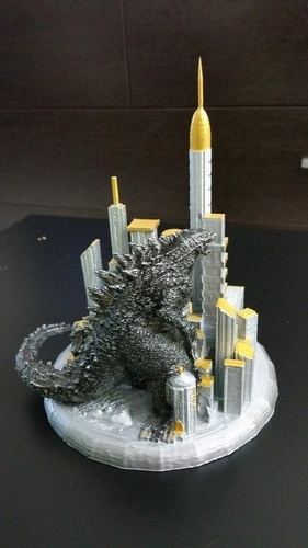 Godzilla Metropolis - Diorama 3D Print 141019