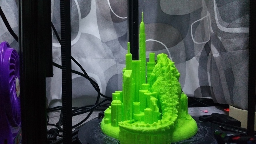 Godzilla Metropolis - Diorama 3D Print 141022