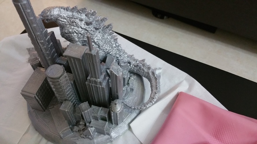 Godzilla Metropolis - Diorama 3D Print 141025