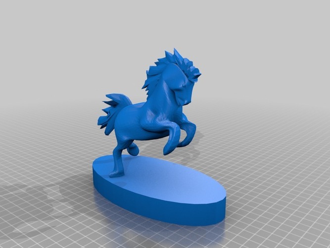 dia horse with stand 3D Print 14105