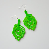 Peacock earings - Thumbnail 2
