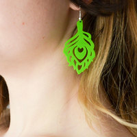 Peacock earings - Thumbnail 4
