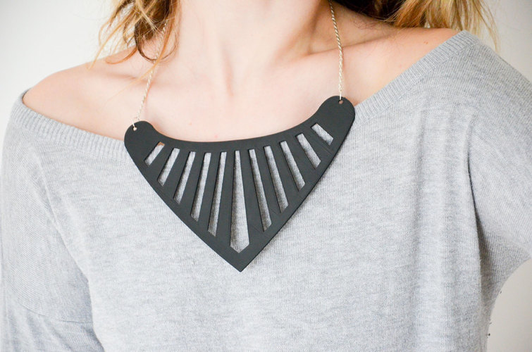 Triangle necklace 3D Print 141136