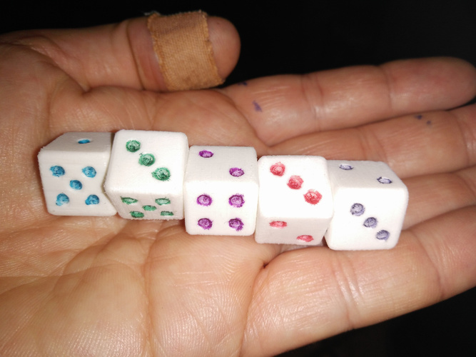 Magnet dice 3D Print 141172