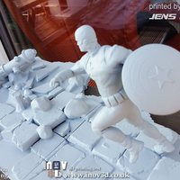 Avengers scene - Captain America 3D Printable Model  - Thumbnail 23