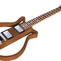 Electric guitar in scale 1:4, fully 3D printable - Thumbnail 2