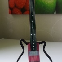 Small Electric guitar in scale 1:4, fully 3D printable 3D Printing 141299