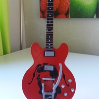 Small Gibson ES 335 vintage in scale 1:4 fully 3D printable 3D Printing 141300