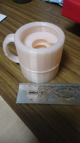 Mug with ridges inside - April Fools Cup