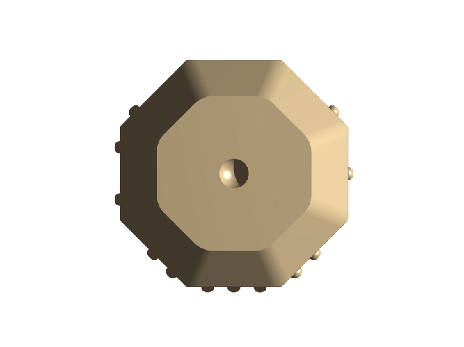 Octa-B Magnet 3D Print 141556