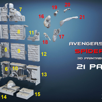 Avengers scene - SPIDERMAN / 3D Printable Model  - Thumbnail 15