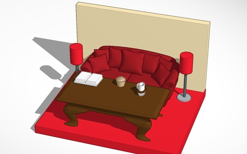 lounge room model 3D Print 14173