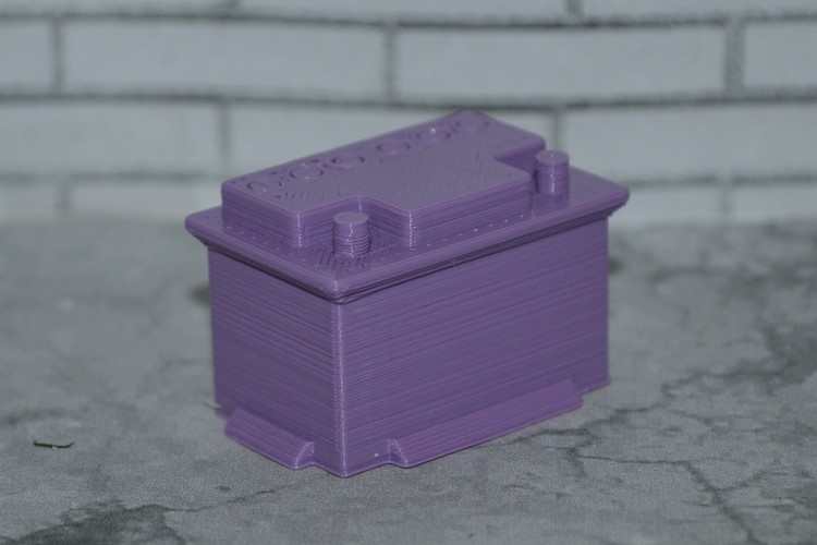 Scale 1/10 12V car battery 3D Print 141768