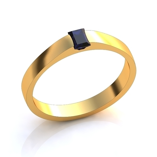 square diamond ring 3D Print 141771