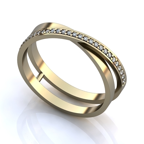 diamond twist ring 3D Print 141773
