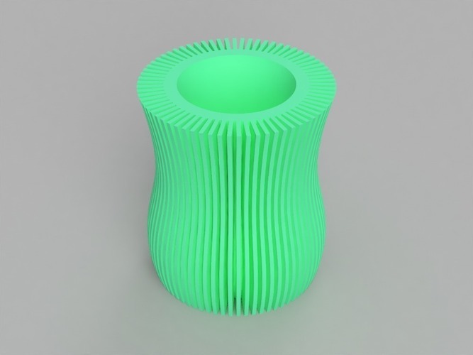 Linear Pattern Vase 3D Print 141788