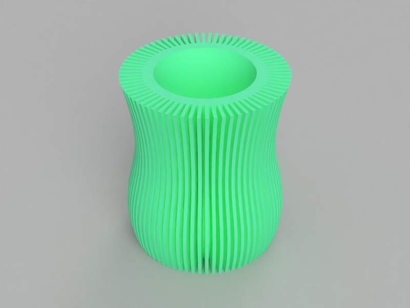 Linear Pattern Vase
