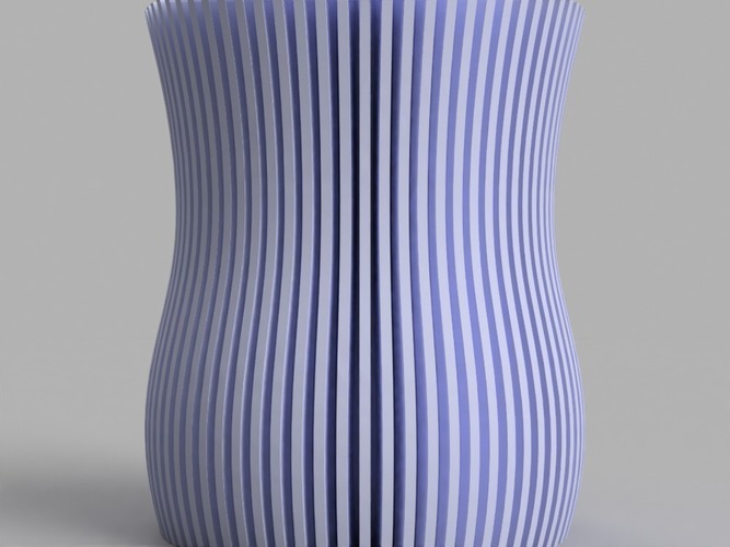 Linear Pattern Vase 3D Print 141789