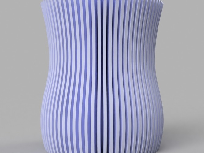 Linear Pattern Vase 3D Print 141790