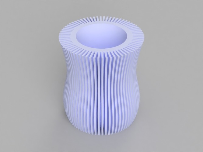 Linear Pattern Vase 3D Print 141792
