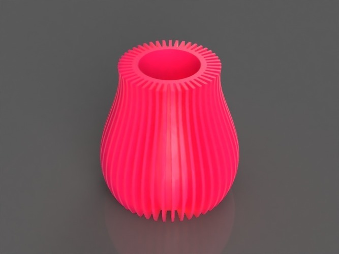 Linear Abstract Vase 3D Print 141793