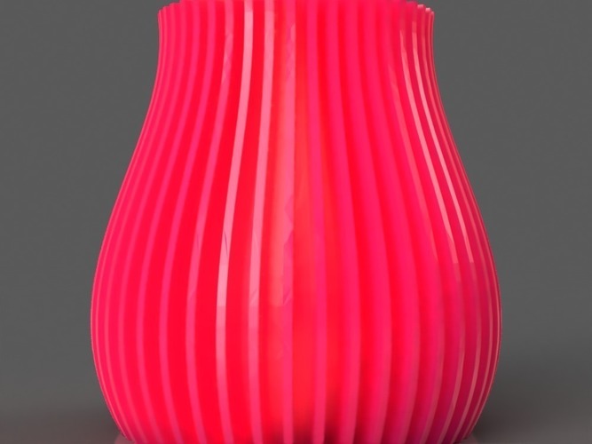 Linear Abstract Vase 3D Print 141795