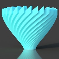 Small Origami Vase  3D Printing 141800