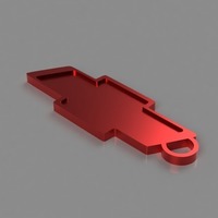 Small Chevy Key Chain 3D Printing 141804