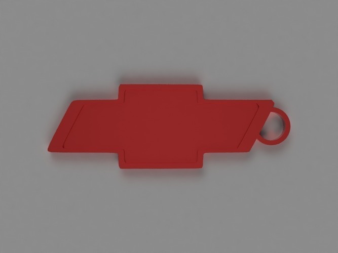 Chevy Key Chain 3D Print 141807