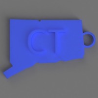 Connecticut Key Chain - Thumbnail 3