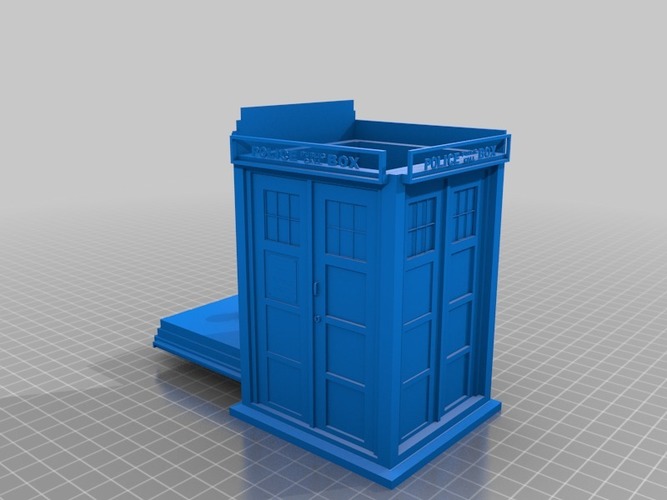 Tardis cookie jar/ box 3D Print 14182