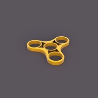 Small Fidget Spinner Triple 3D Printing 141828