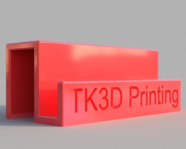 Sleek Business Card Holder 3D Print 141848
