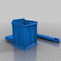 a whovian's dream tardis with console inside and sonic screwdriv - Thumbnail 2